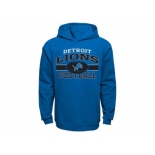 Detroit Lions Light Blue Long Pass Pullover Hoodie