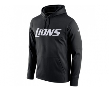 Men Detroit Lions Cardinals Nike Black Circuit Wordmark Essential Performance Pullover Hoodie