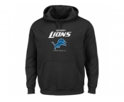 Men's Detroit Lions Black Critical Victory Pullover Hoodie