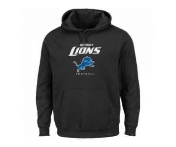 Men's Detroit Lions Black Critical Victory Pullover Hoodie