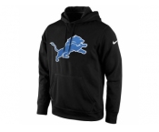 Men's Detroit Lions Nike Black KO Logo Essential Hoodie