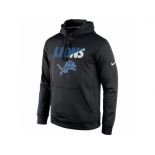 Men's Detroit Lions Nike Black Kick Off Staff Performance Pullover Hoodie