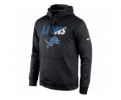 Men's Detroit Lions Nike Black Kick Off Staff Performance Pullover Hoodie