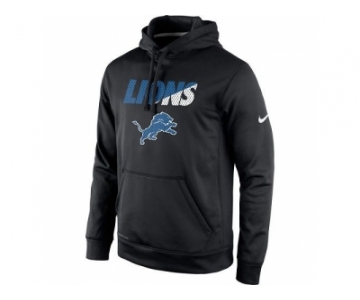 Men's Detroit Lions Nike Black Kick Off Staff Performance Pullover Hoodie