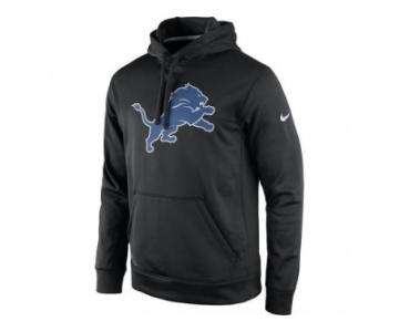 Men's Detroit Lions Nike Black Practice Performance Pullover Hoodie