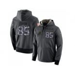 NFL Men's Nike Detroit Lions #85 Eric Ebron Stitched Black Anthracite Salute to Service Player Performance Hoodie