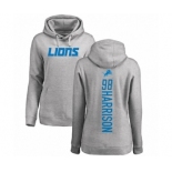 NFL Women's Nike Detroit Lions #98 Damon Harrison Ash Backer Pullover Hoodie