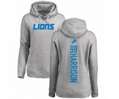 NFL Women's Nike Detroit Lions #98 Damon Harrison Ash Backer Pullover Hoodie