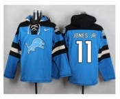 Nike Detroit Lions #11 Marvin Jones Jr Blue Player Pullover NFL Hoodie