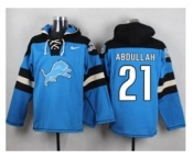 Nike Detroit Lions #21 Ameer Abdullah Blue Player Pullover NFL Hoodie