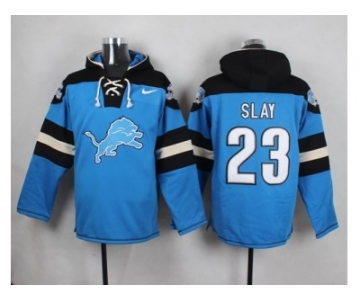 Nike Detroit Lions #23 Darius Slay Blue Player Pullover NFL Hoodie