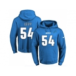 Nike Detroit Lions #54 DeAndre Levy Blue Name & Number Pullover NFL Hoodie