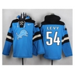 Nike Detroit Lions #54 DeAndre Levy Blue Player Pullover NFL Hoodie