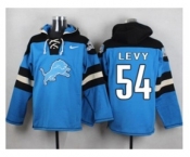 Nike Detroit Lions #54 DeAndre Levy Blue Player Pullover NFL Hoodie