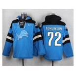 Nike Detroit Lions #72 Laken Tomlinson Blue Player Pullover NFL Hoodie