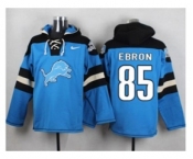 Nike Detroit Lions #85 Eric Ebron Blue Player Pullover NFL Hoodie