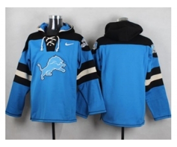 Nike Detroit Lions Blank Blue Player Pullover NFL Hoodie