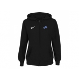 Women Detroit Lions Stadium Rally Full Zip Hoodie Black