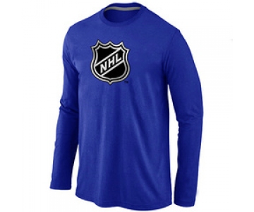 NHL Big & Tall Logo Blue Long Sleeve T-Shirt