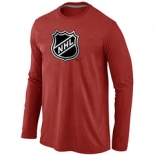 NHL Big & Tall Logo Red Long Sleeve T-Shirt