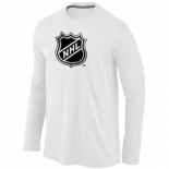 NHL Big & Tall Logo White Long Sleeve T-Shirt