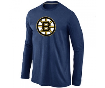 NHL Boston Bruins Big & Tall Logo D.BLUE Long Sleeve T-Shirt