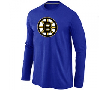 NHL Boston Bruins Big & Tall Logo blue Long Sleeve T-Shirt