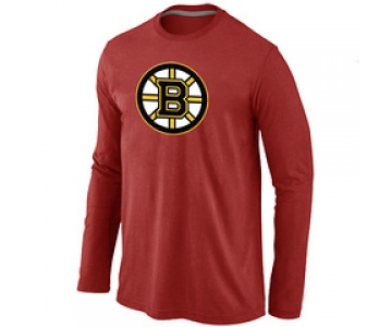 NHL Boston Bruins Big & Tall Logo red Long Sleeve T-Shirt