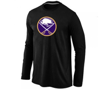 NHL Buffalo Sabres Big & Tall Logo Black Long Sleeve T-Shirt