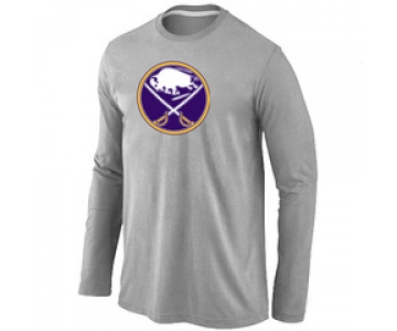 NHL Buffalo Sabres Big & Tall Logo Grey Long Sleeve T-Shirt