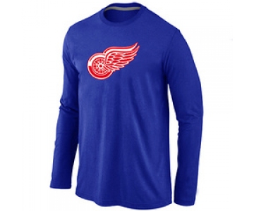 NHL Detroit Red Wings Big & Tall Logo blue Long Sleeve T-Shirt