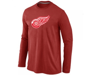 NHL Detroit Red Wings Big & Tall Logo red Long Sleeve T-Shirt