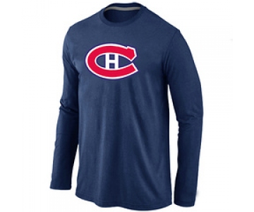 NHL Montréal Canadiens Big & Tall Logo D.BLUE Long Sleeve T-Shirt