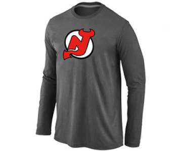 NHL New Jersey Devils Big & Tall Logo Dark grey Long Sleeve T-Shirt