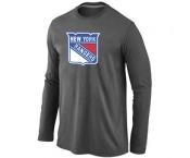 NHL New York Rangers Big & Tall Logo D.Grey Long Sleeve T-Shirt