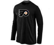 NHL Philadelphia Flyers Big & Tall Logo Black Long Sleeve T-Shirt