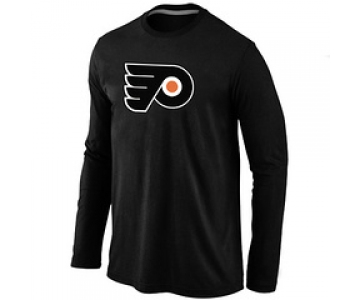 NHL Philadelphia Flyers Big & Tall Logo Black Long Sleeve T-Shirt