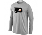 NHL Philadelphia Flyers Big & Tall Logo Grey Long Sleeve T-Shirt