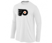 NHL Philadelphia Flyers Big & Tall Logo WHITE Long Sleeve T-Shirt