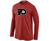 NHL Philadelphia Flyers Big & Tall Logo red Long Sleeve T-Shirt