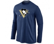 NHL Pittsburgh Penguins Big & Tall Logo D.BLUE Long Sleeve T-Shirt