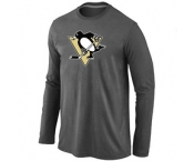 NHL Pittsburgh Penguins Big & Tall Logo D.Grey Long Sleeve T-Shirt