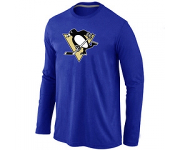 NHL Pittsburgh Penguins Big & Tall Logo blue Long Sleeve T-Shirt