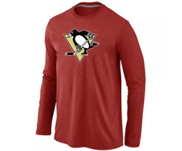 NHL Pittsburgh Penguins Big & Tall Logo red Long Sleeve T-Shirt