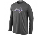 NHL Washington Capitals Big & Tall Logo D.Grey Long Sleeve T-Shirt