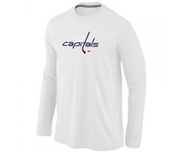 NHL Washington Capitals Big & Tall Logo WHITE Long Sleeve T-Shirt