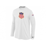 Nike Team USA Hockey Winter Olympics KO Collection Locker Room Long Sleeve T-Shirt White