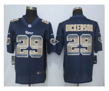 2015 New Nike St.Louis Rams #29 Dickerson Navy Blue Strobe Jerseys(Limited)