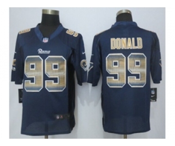 2015 New Nike St.Louis Rams #99 Donald Navy Blue Strobe Jerseys(Limited)