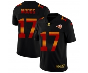 Los Angeles Rams #17 Robert Woods Men's Black Nike Red Orange Stripe Vapor Limited NFL Jersey